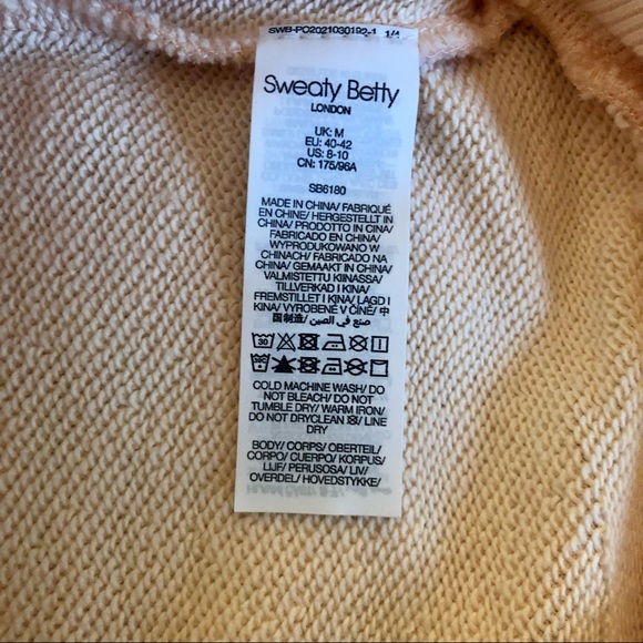 NWT Sweaty Betty Sweatshirt, M (runs large), creamsicle orange, soft and cozy! - Picture 9 of 15